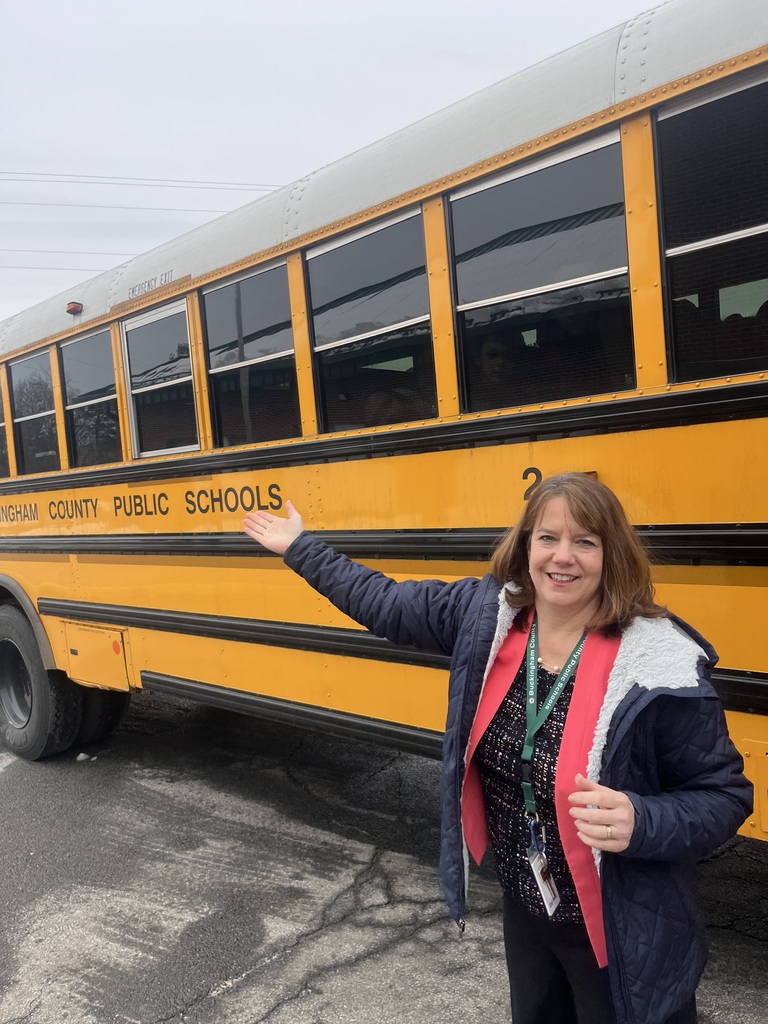 Love the Bus Month - BCPS bus with Dr. Reasoner