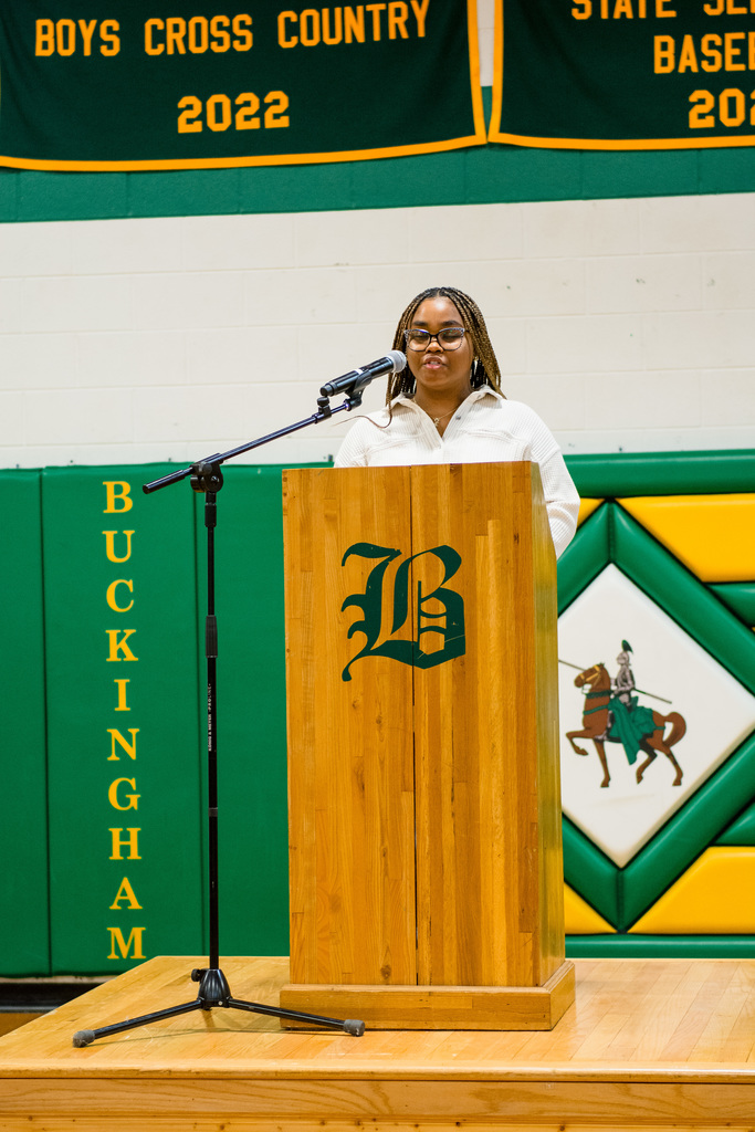 BCHS Student in Black History Month Program