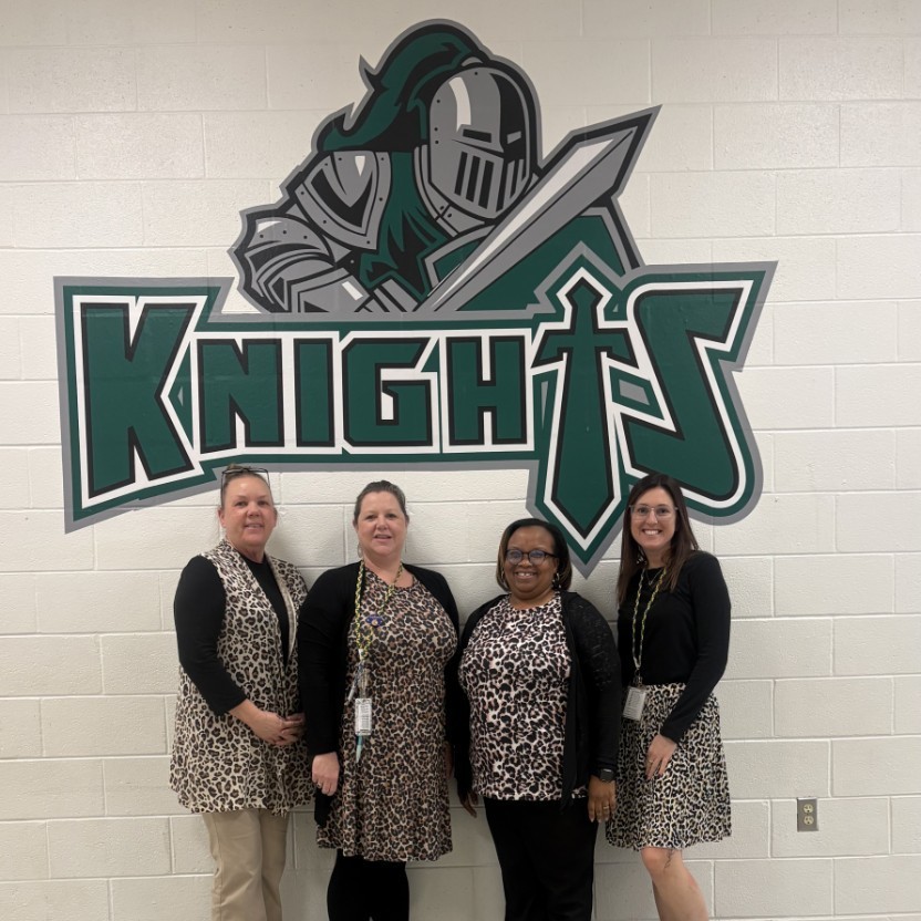 BCMS staff wearing their animal print