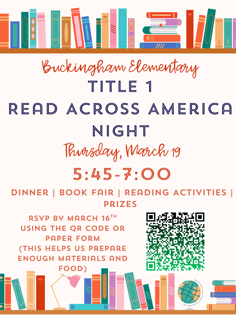 Read Across America Night, Thursday, March 19th, 5:45-7:00