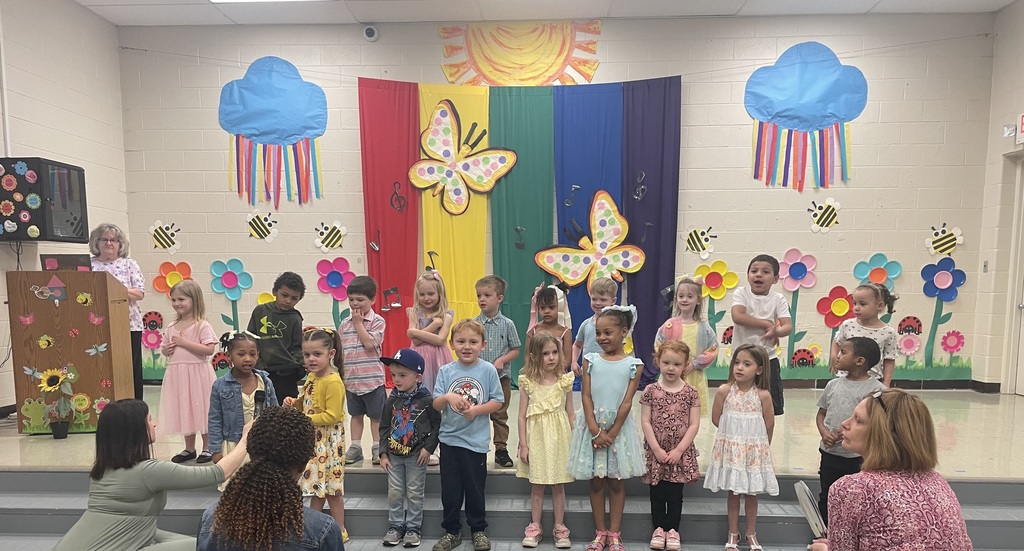 Preschool Students Performing Their Spring Program