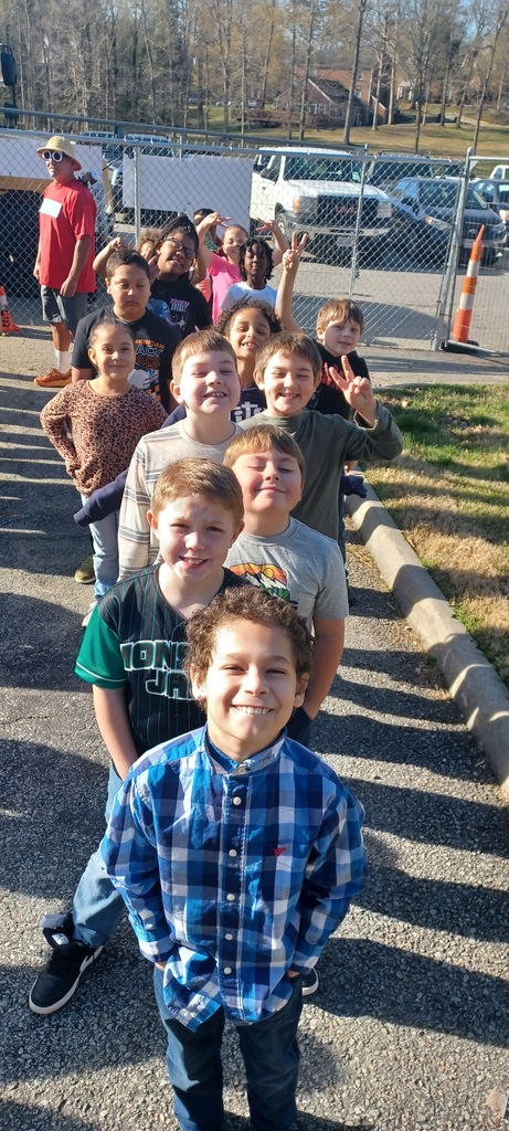 BPS Students in Line at Literacy Day