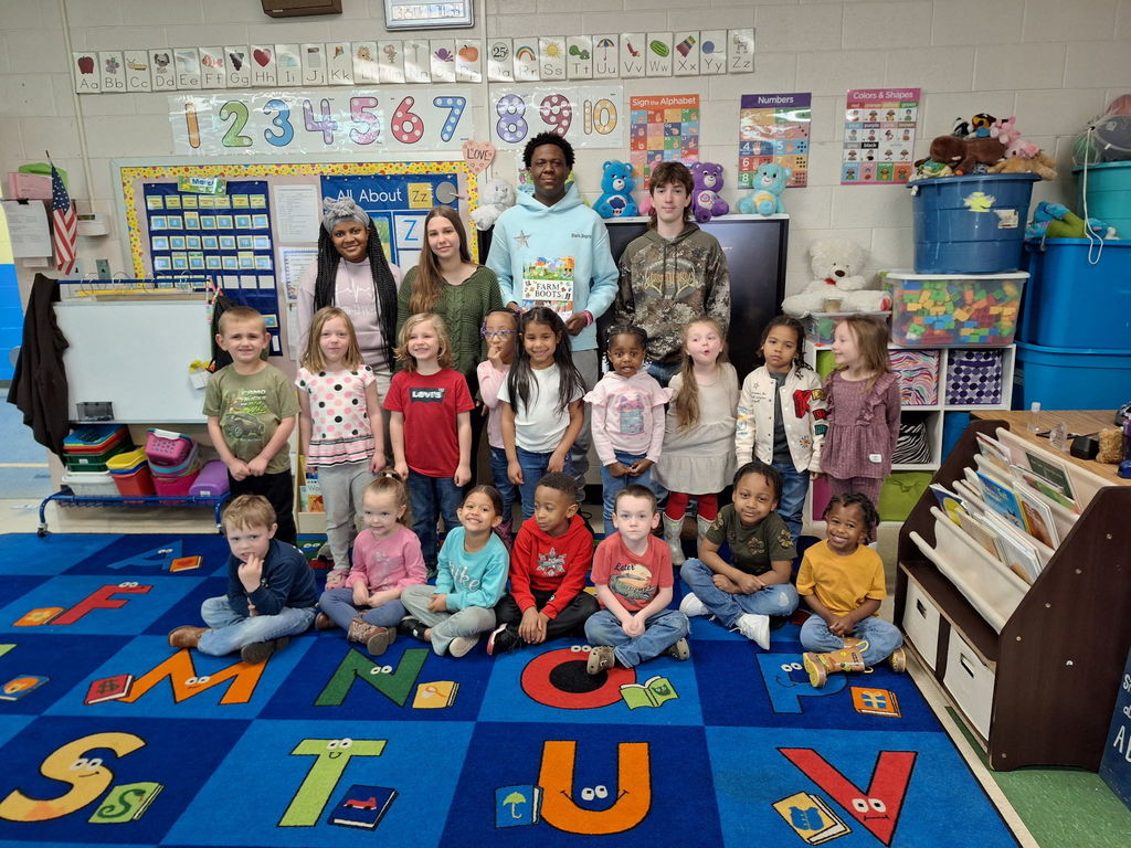 Preschool class with BCHS FFA Students