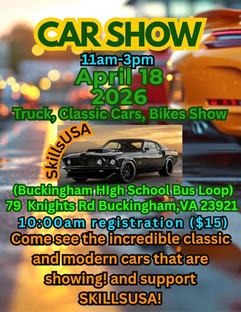 SkillsUSA Car Show Fundraiser - April 18th