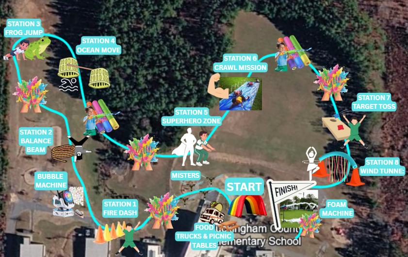 BCES Color Run Course