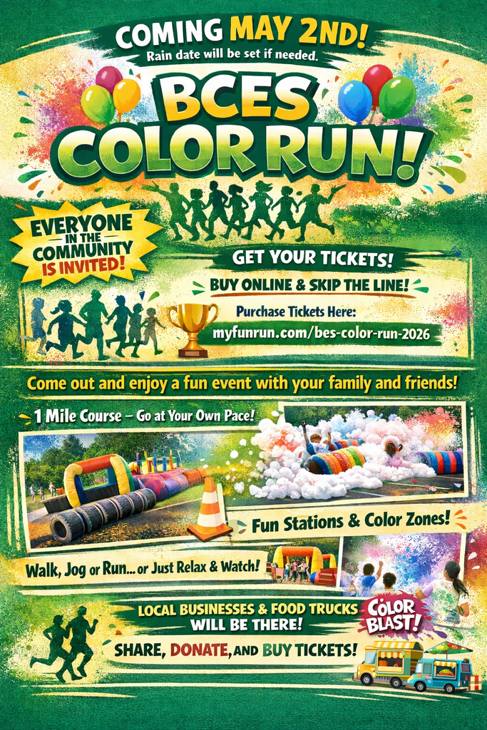 BCES Color Run Information Flyer