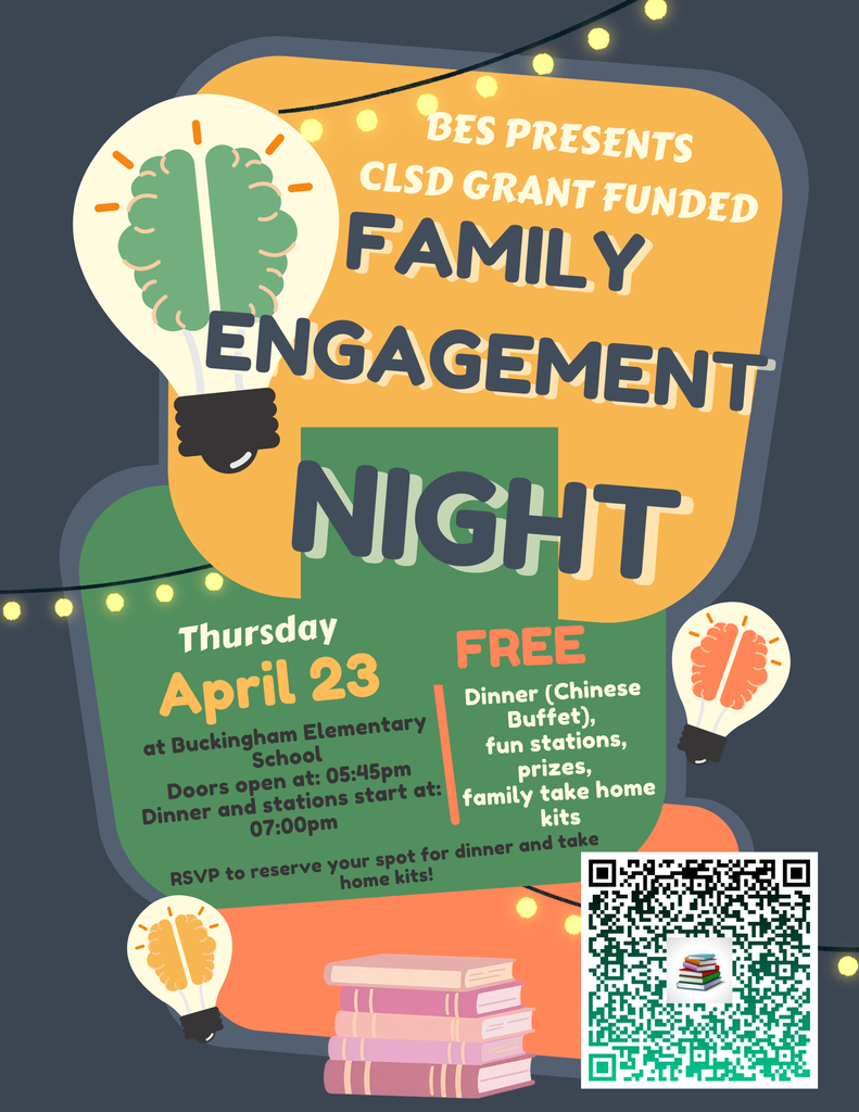 BES Family Engagement Night Flyer, Thursday, April 23rd