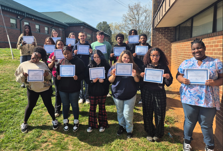 BCHS Students who passed  their WISE Financial Literacy Test