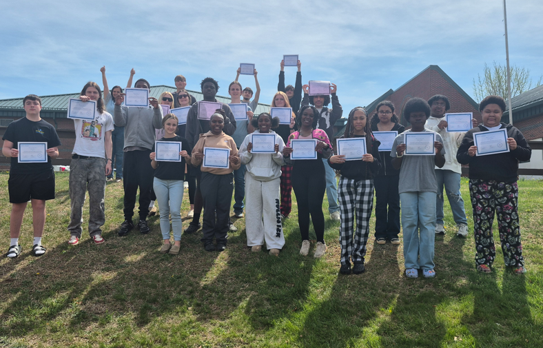 BCHS Students who passed  their WISE Financial Literacy Test