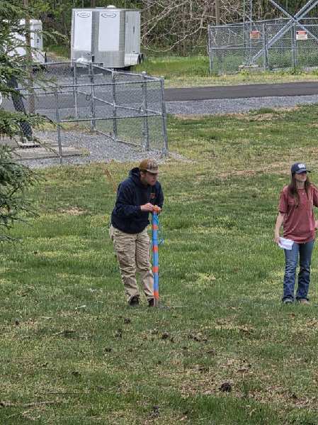 Students competing in the State Forest Contest at Mountain Gateway Community College