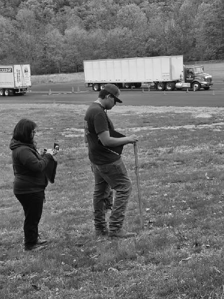 Students competing in the State Forest Contest at Mountain Gateway Community College