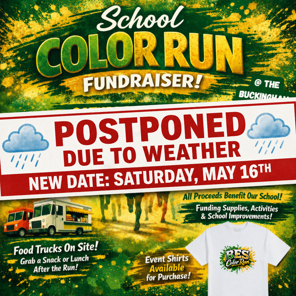 BES Color Run postponed until Saturday, May 16th