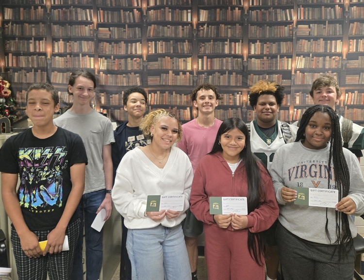 BCHS freshmen perfect attendance winners