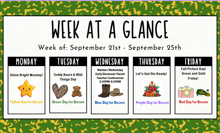 Week at a Glance for BES