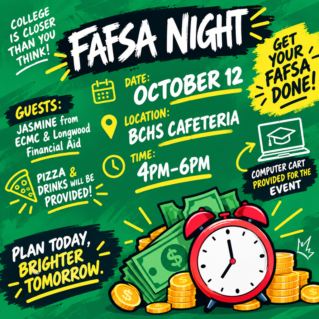 Infographic for FAFSA Night all info from the graphic is in the text of the post
