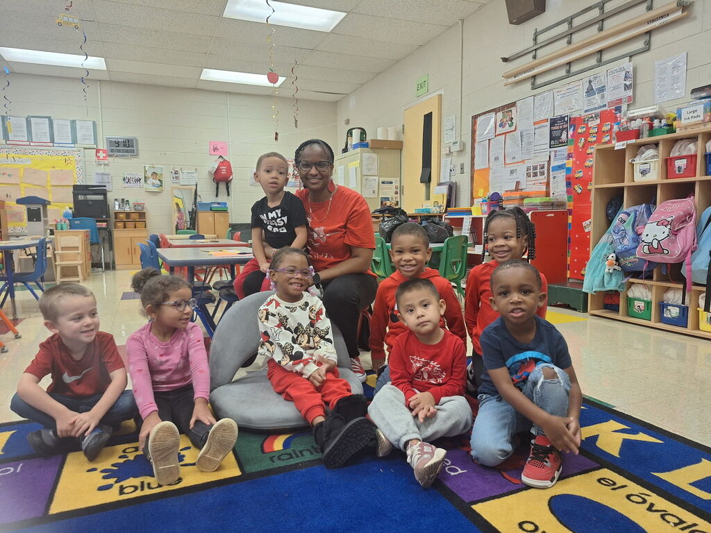 Mrs. Oliver's Head Start class is learning about the color RED!