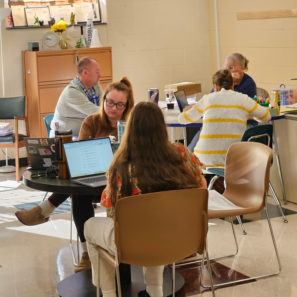Teachers working in small groups