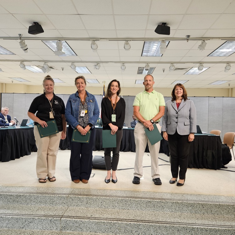 BCPS principals recognized for National Principals Month at the October School Board meeting.