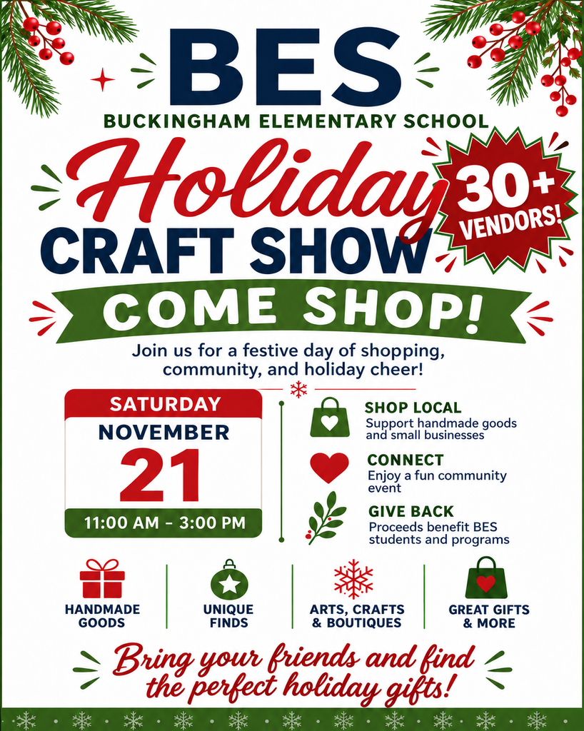 BES Holiday Craft Show - all information in the image is in the text of the post
