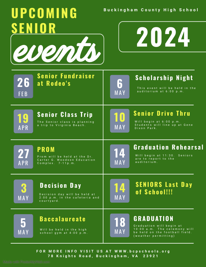 upcoming senior events