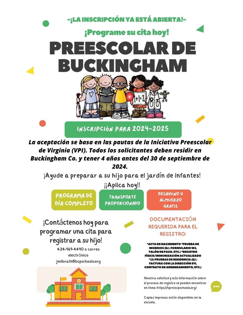preschool flyer spanish