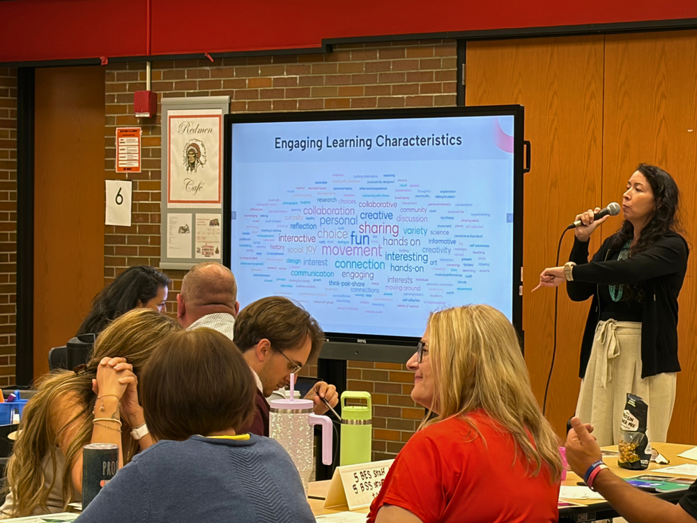 High Tech  High (HTH) presents to teaching staff at Bucyrus City Schools.