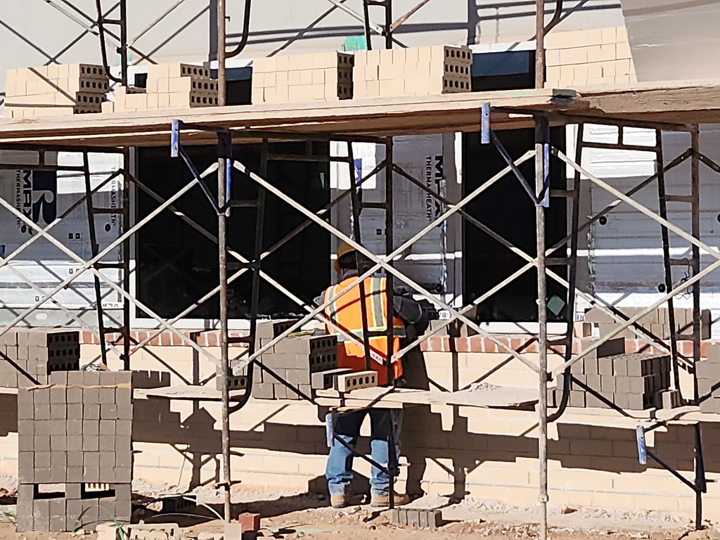 New Brick being installed