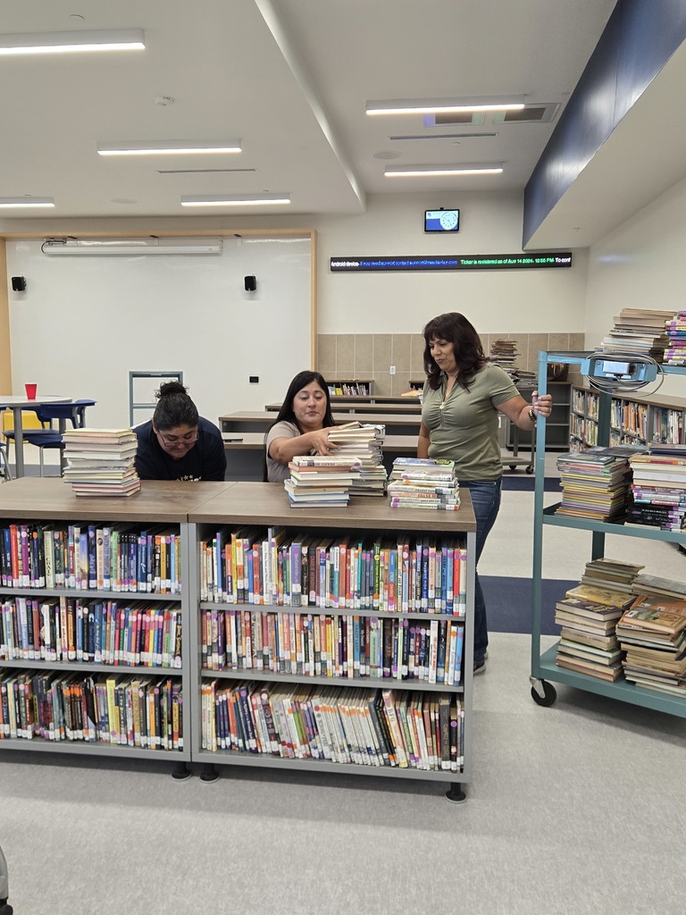 Shelfing books in new library
