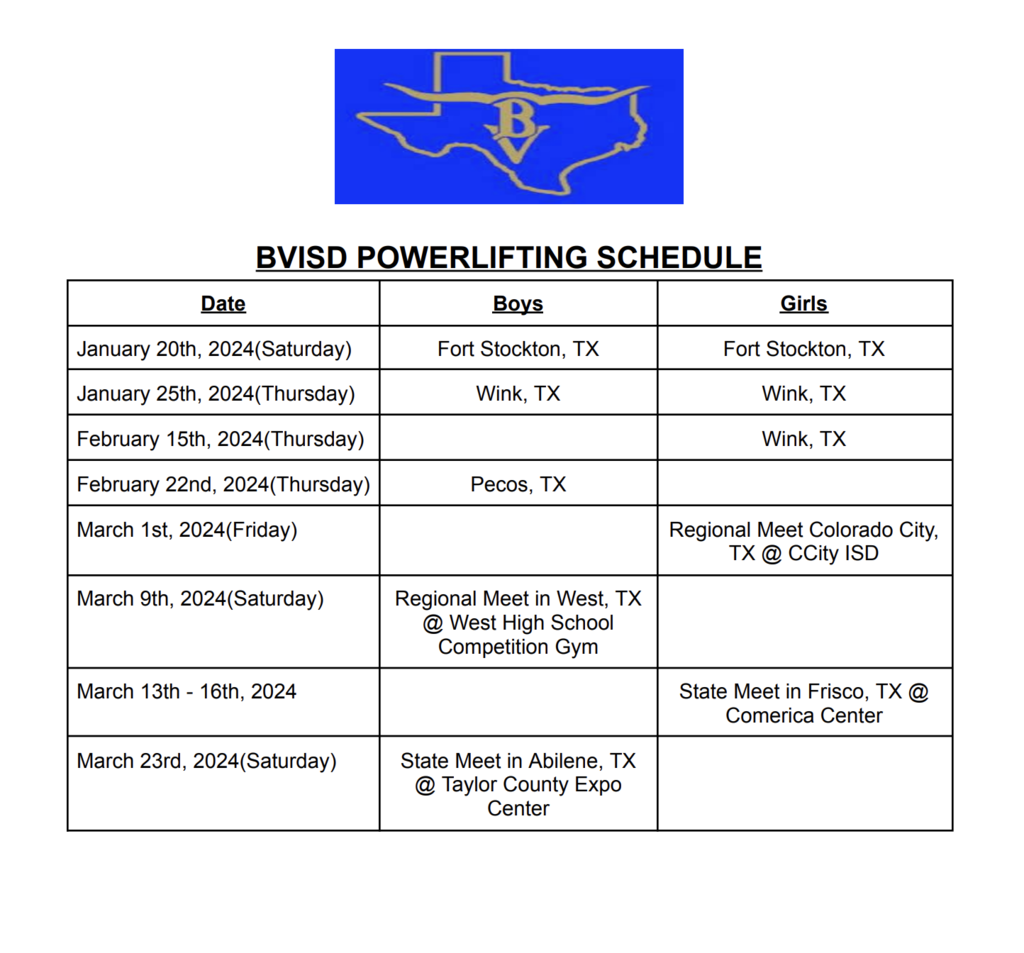 powerlifting schedule