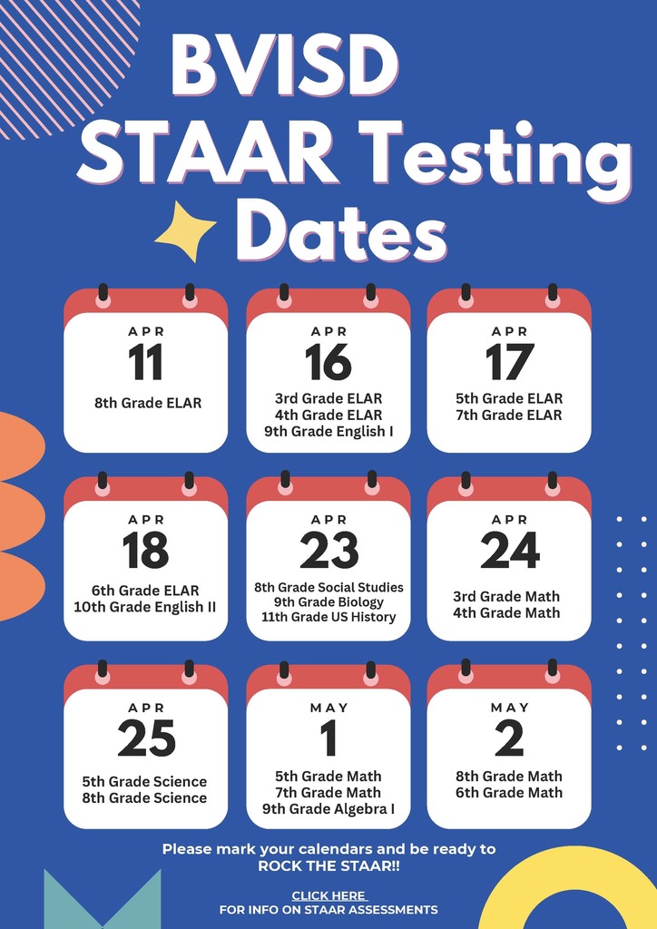 New Testing Dates