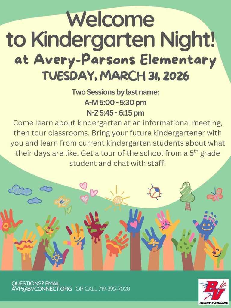 Welcome to Kindergarten Night Flier