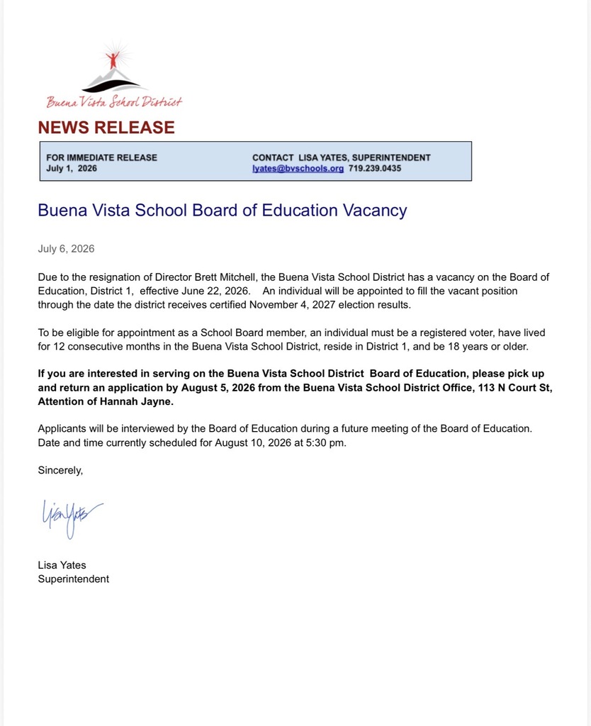 board vacancy press release
