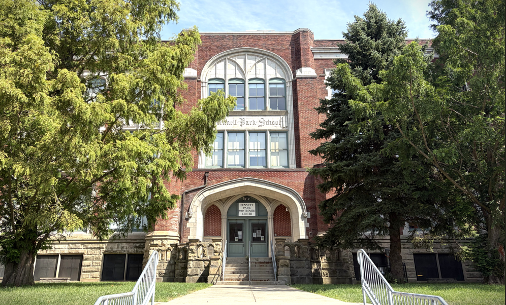 Image of old entrance to Bennett Park Montessori Center 
