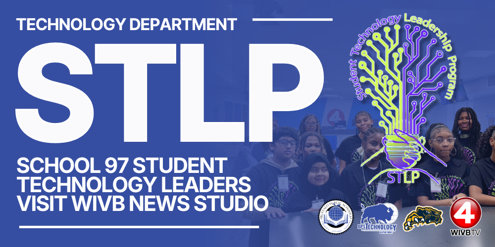 STLP School 97 Student Technology Leaders Visit WIVB News Studio Technology Department
