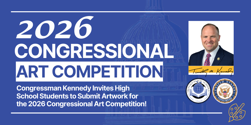 Congressional 2026 Congressman Kennedy Invites High School Students to Submit Artwork for the 2026 Congressional Art Competition! ART Competition picture of Congresmen Tim Kennedy