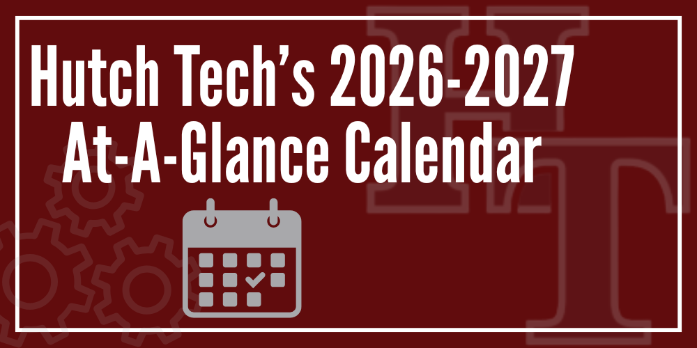 Hutch Tech's 2026-2027 At-A-Glance Calendar
