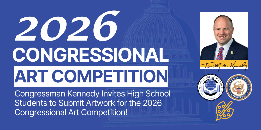 Congressional 2026 Congressman Kennedy Invites High School Students to Submit Artwork for the 2026 Congressional Art Competition! ART Competition picture of Congresmen Tim Kennedy