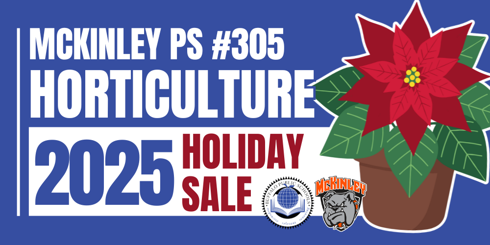 2025 Horticulture McKinley PS #305 Holiday Sale Picture of a poinsettia