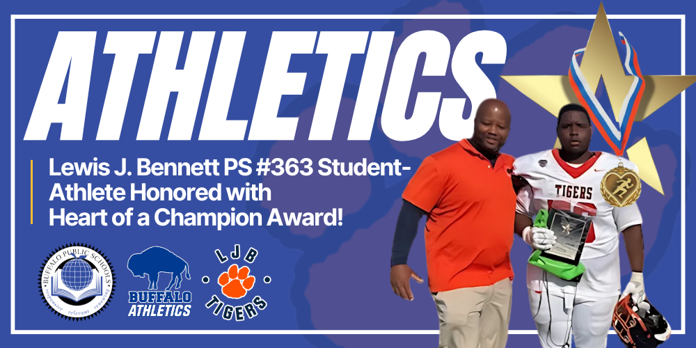 Lewis J. Bennett Senior Jaizen Receives Heart of a Champion Award!