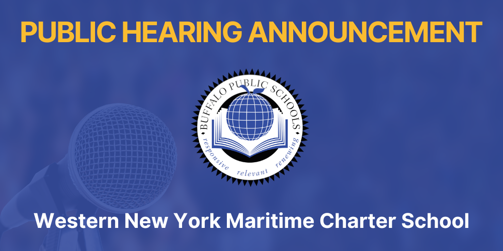 Public Hearing Announcement Western New York Maritime Charter School