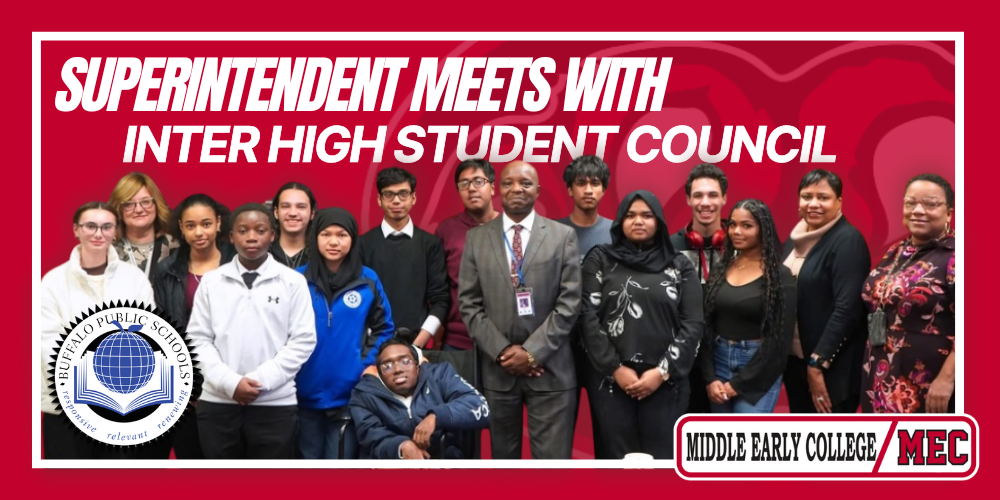 Superintendent Inter High Student Council with Superintendent Mubenga