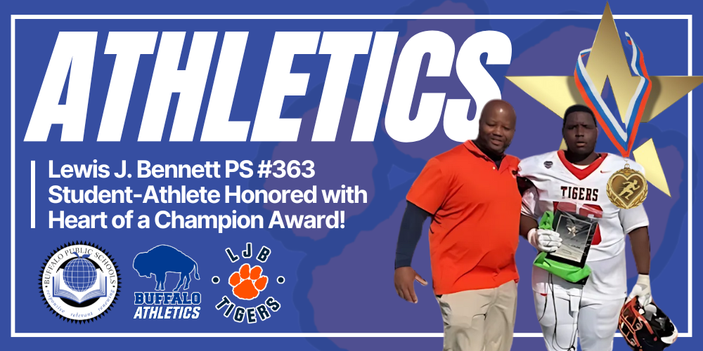 Lewis J. Bennett Senior Jaizen Receives Heart of a Champion Award!