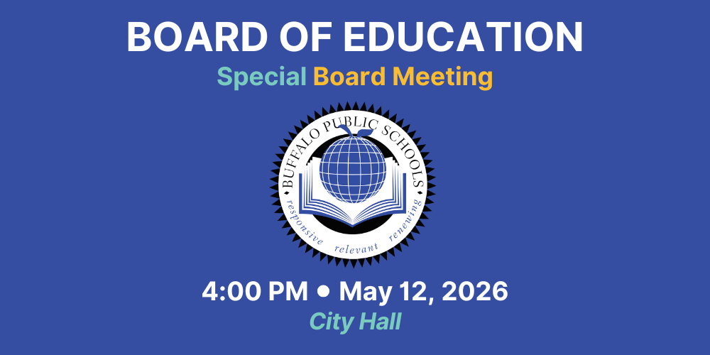 4:00 PM     May 12, 2026 Special Board Meeting Board of Education City Hall