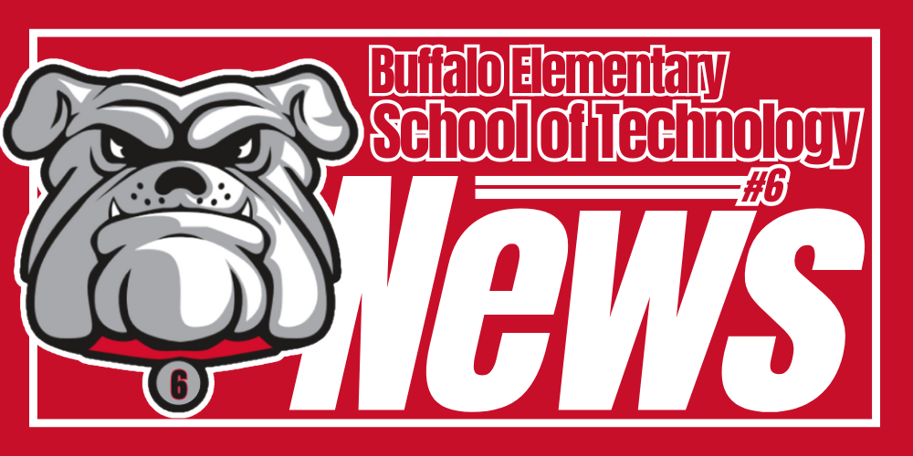 Buffalo Elementary School of Technology #6 News with Bulldog Logo