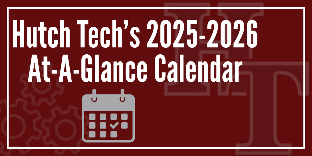 Hutch Tech's 2025-2026 At-A-Glance Calendar