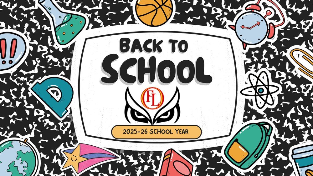 Owl eyes. Says "Back to School 2025-2026 School Year"
