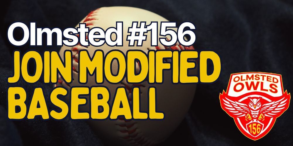 baseball on dark background. text says "joing modified baseball"