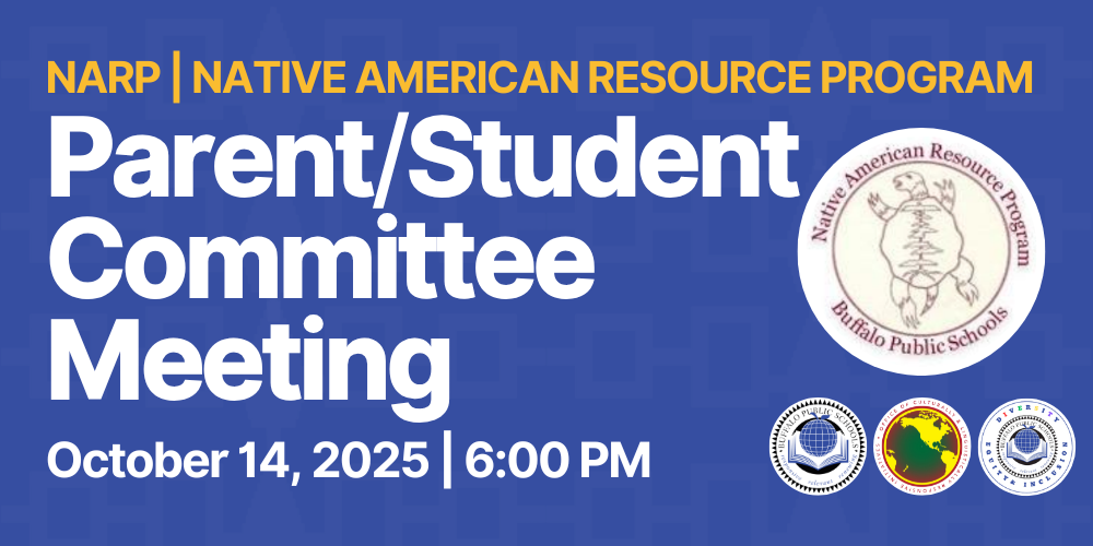 NARP | Native American Resource Program  Parent/Student Committee Meeting  October 15, 2025 | 6:00 PM BPS Department Logos