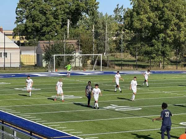 Students Playing Soccer