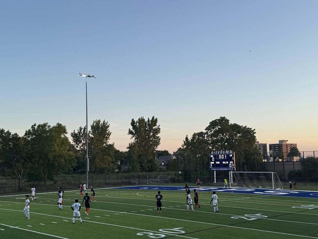 Students Playing Soccer